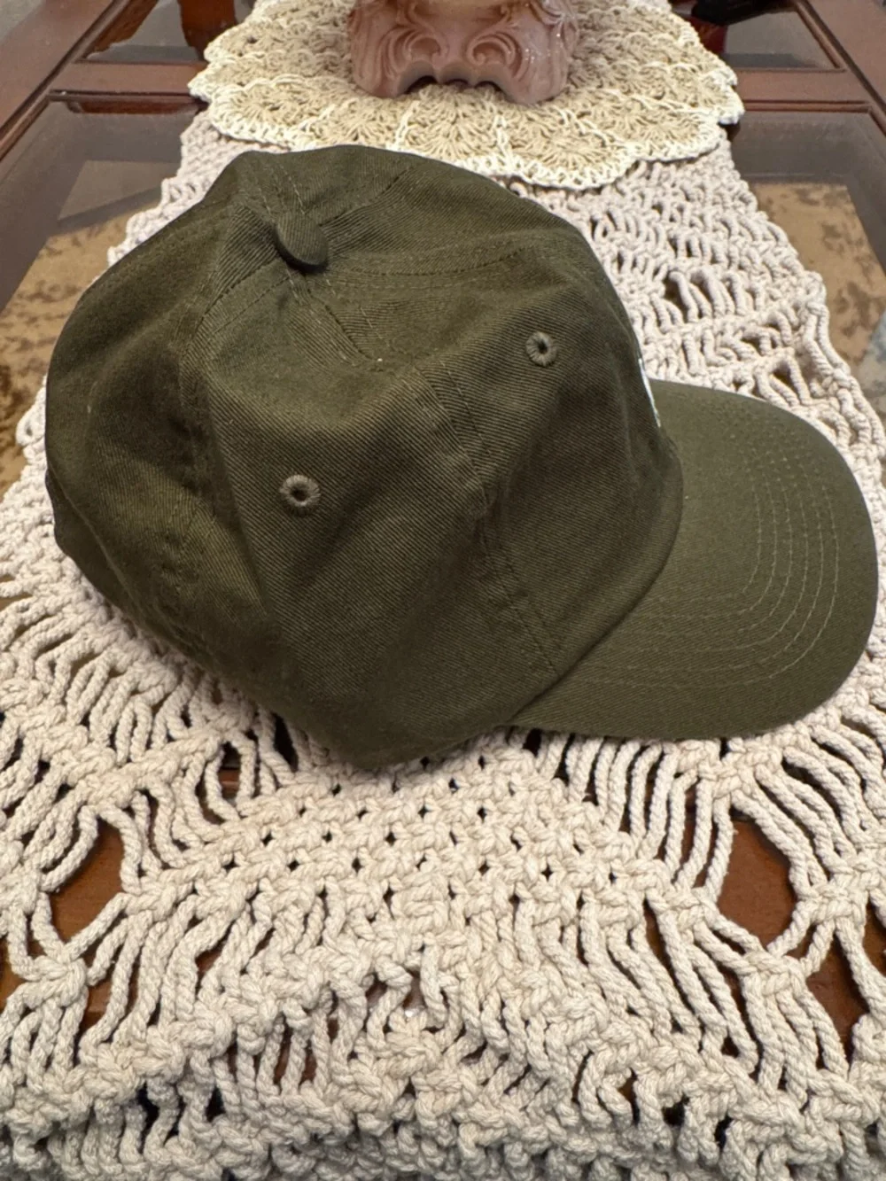 Ralph Lauren Olive Polo Pony Embroidered Baseball Cap - Picture 5 of 5